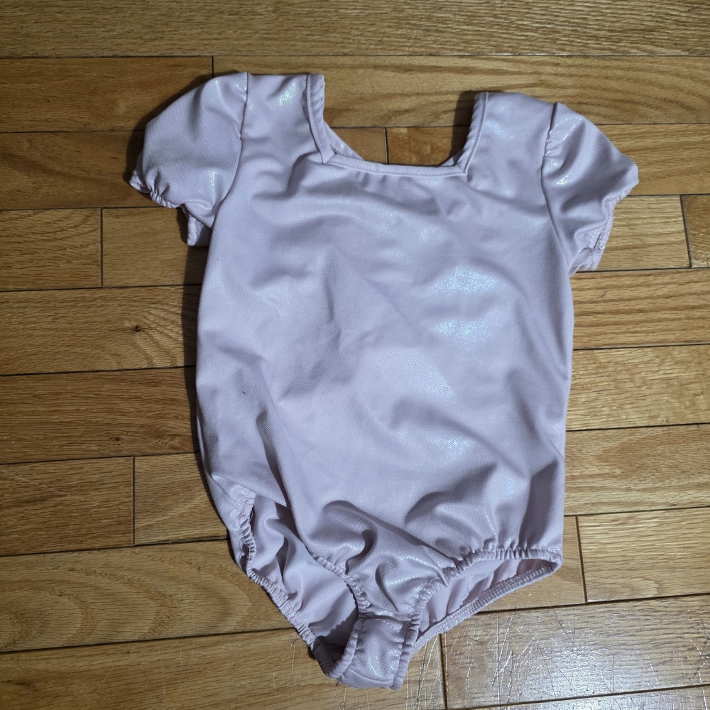 Nicole Miller Light Pink Shimmer Dance Leotard